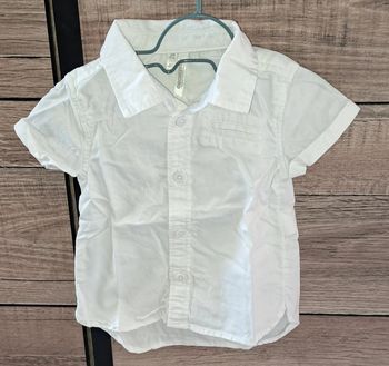 Chemise manches courtes blanche Orchestra 3 mois