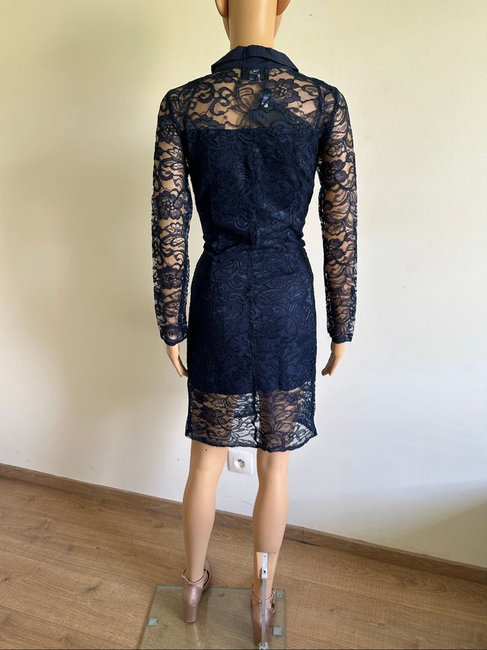 Robe bleue marine neuve en dentelle AX Paris taille US 10 - photo numéro 6