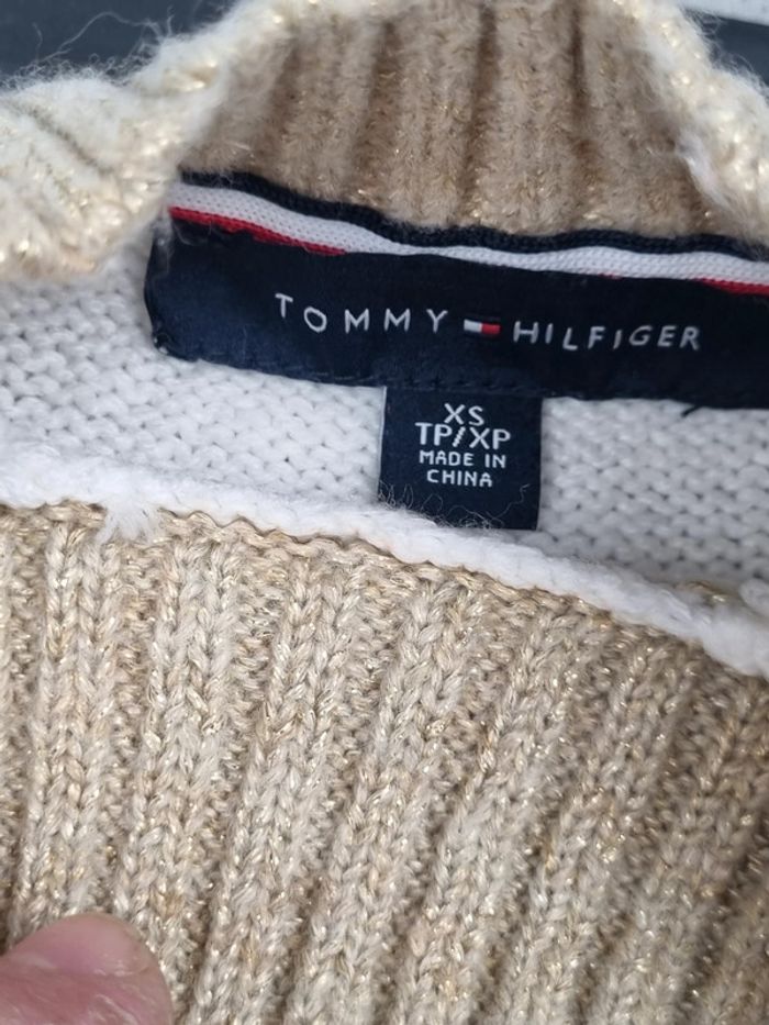 Pull motifs flocons Tommy Hilfiger – Taille XS Femme (mesures en photos) - photo numéro 3