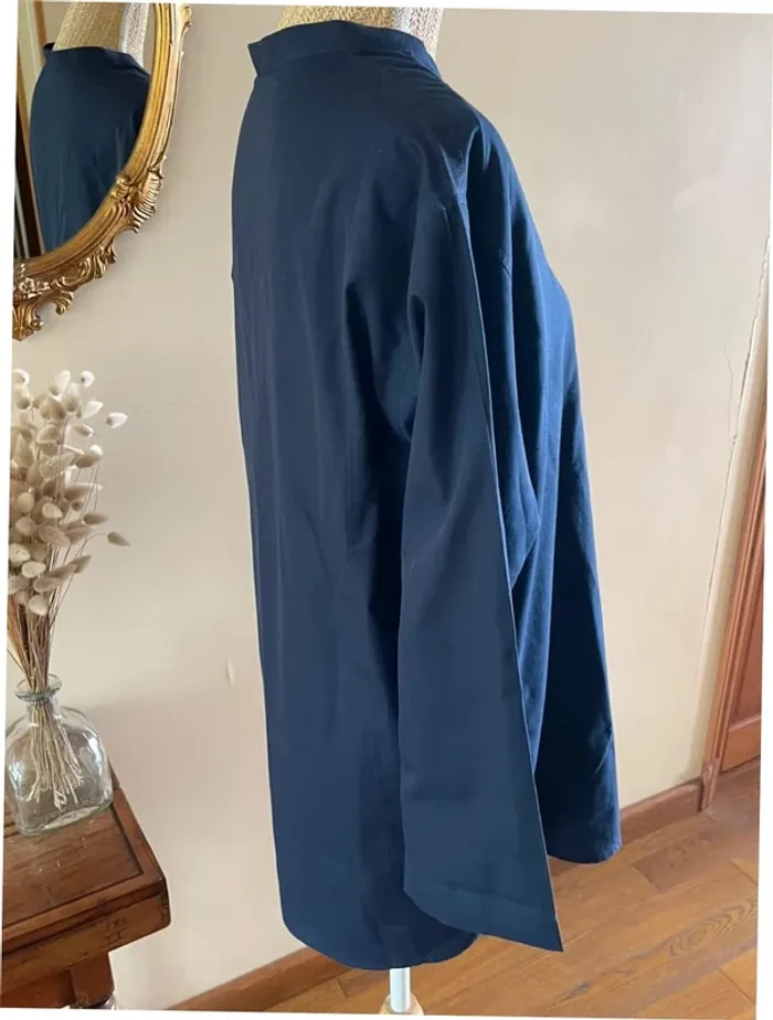 Chemise à Manches Longues - Couleur Bleu Marine - Taille M - photo numéro 6