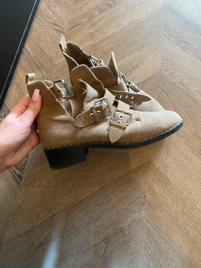 Bottines effet daim - photo numéro 2