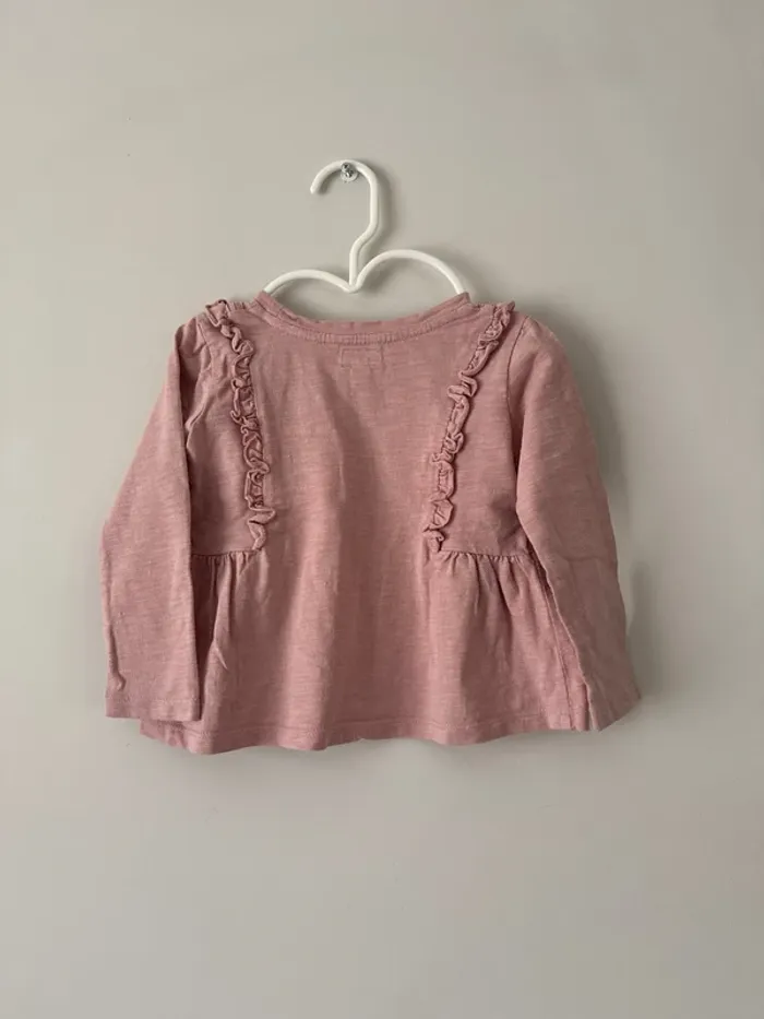 👚 T-shirt manche longue - bébé fille - 2 ans - 24 mois -marese- très bon etat - photo numéro 4