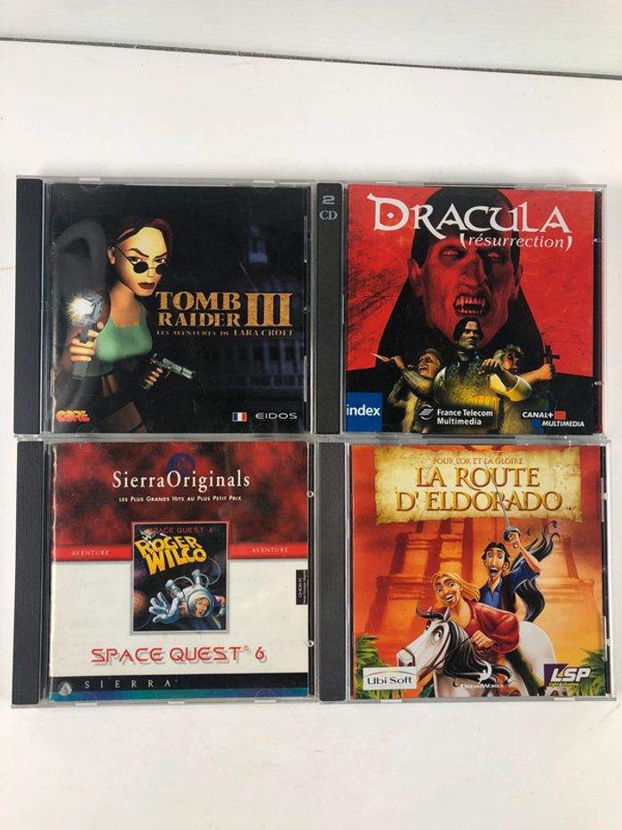 Lot de 4 jeux Pc rétro (6,5€/u)