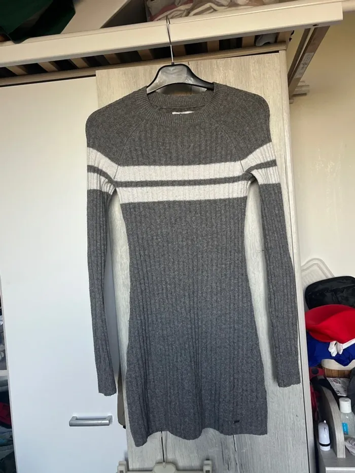 Robe pull gris