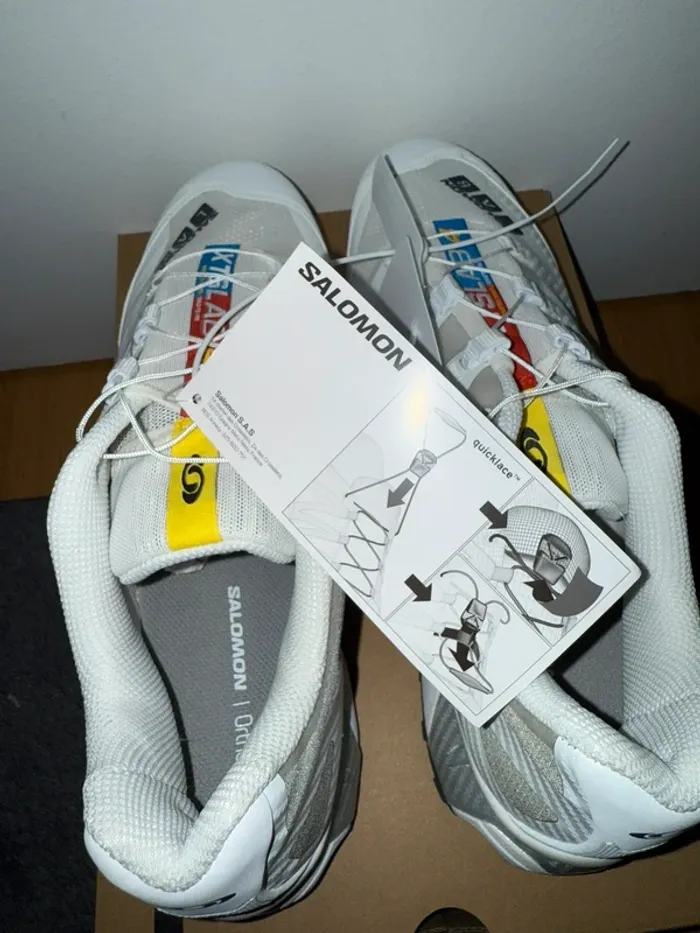 Salomon XT-4 OG Blanche White Ebony Lunar Rock - photo numéro 9