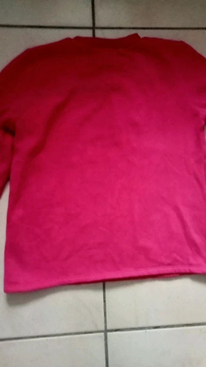 Sweat col rond rose - photo numéro 6