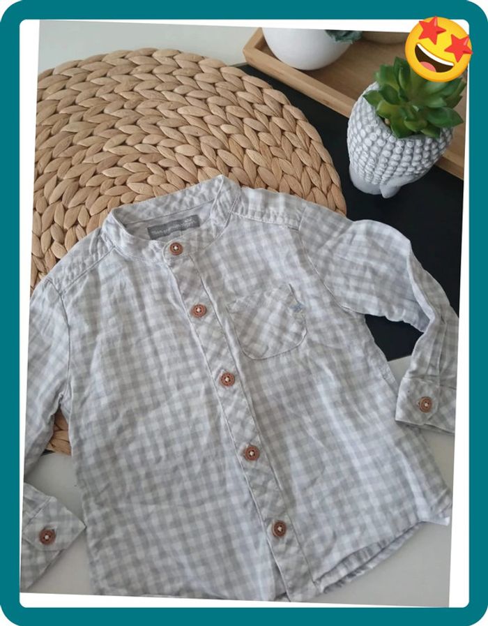 Belle chemise bébé garçon Taille 9 mois🌿🦁 - photo numéro 2