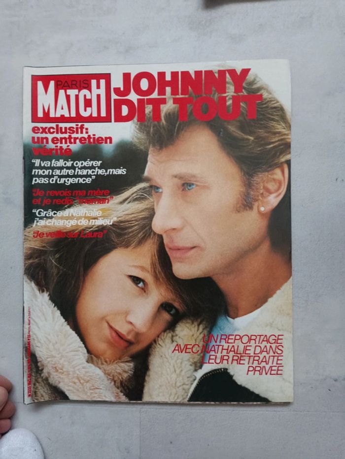 Lot Paris Match couverture Johnny. - photo numéro 7