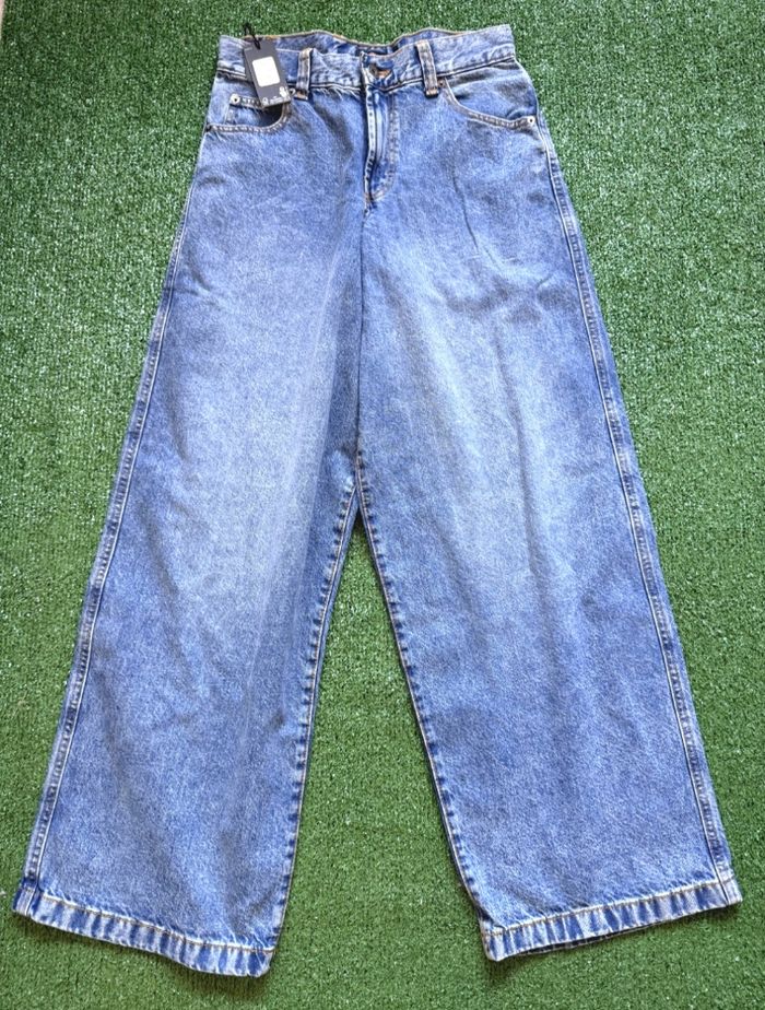 Jean Dickies neuf- loose wave ample- bleu clair délavé- T44 W34 - photo numéro 3