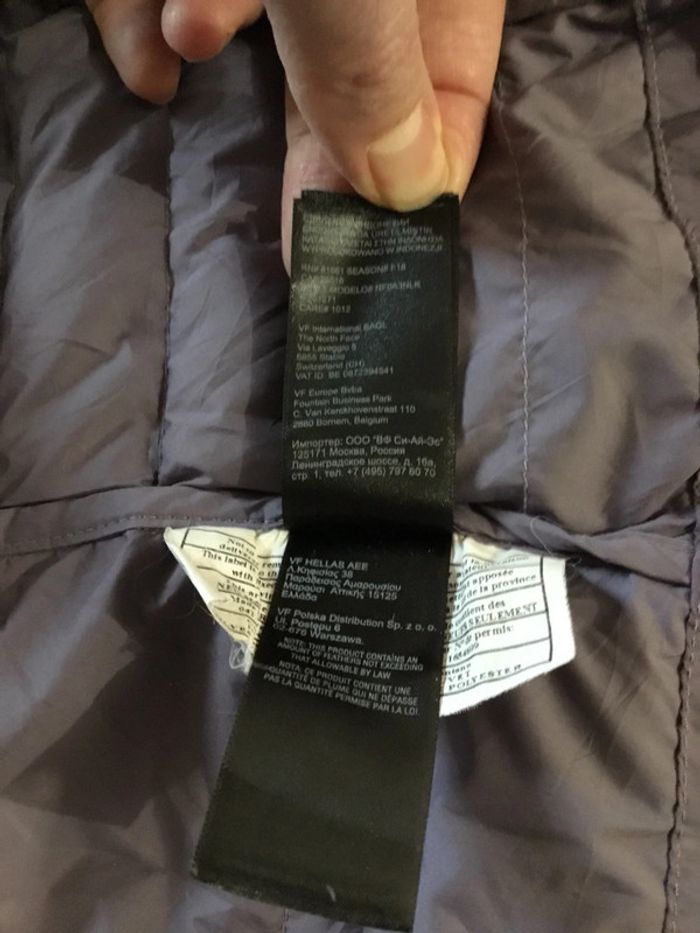 Doudoune légère pour fille The North Face violet clair taille S (7/8) 087 - photo numéro 18