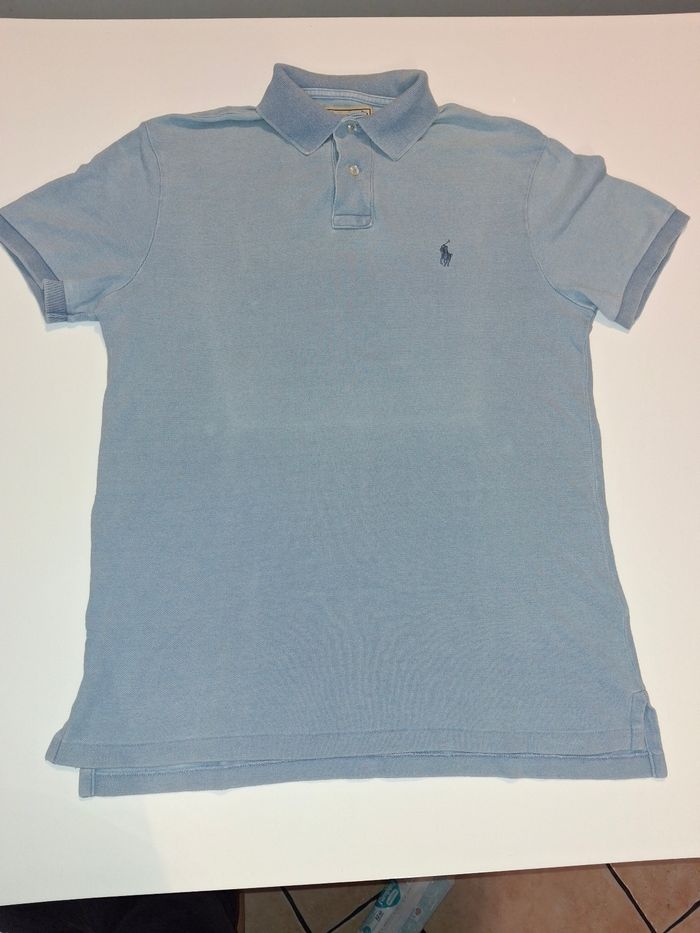 Polo Ralph Lauren - Bleu Clair - Bon état - Taille M - photo numéro 2