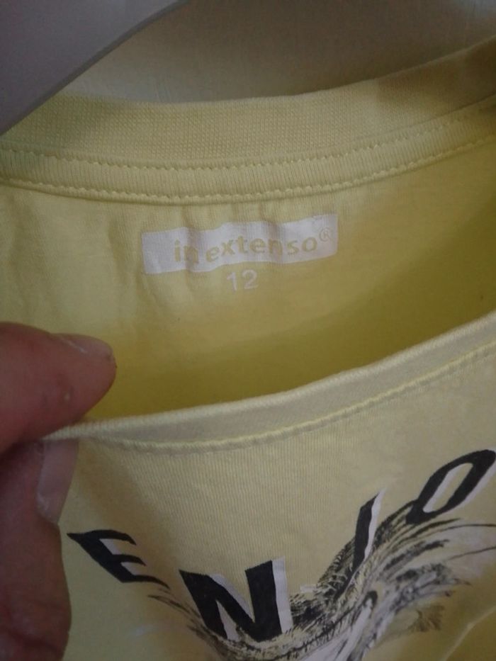 T-shirt jaune "Enjoy The Tropics" T.12 ans - In Extenso - photo numéro 6