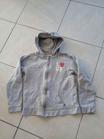 Gilet sweat à capuche fille 10 ans Lili marelle