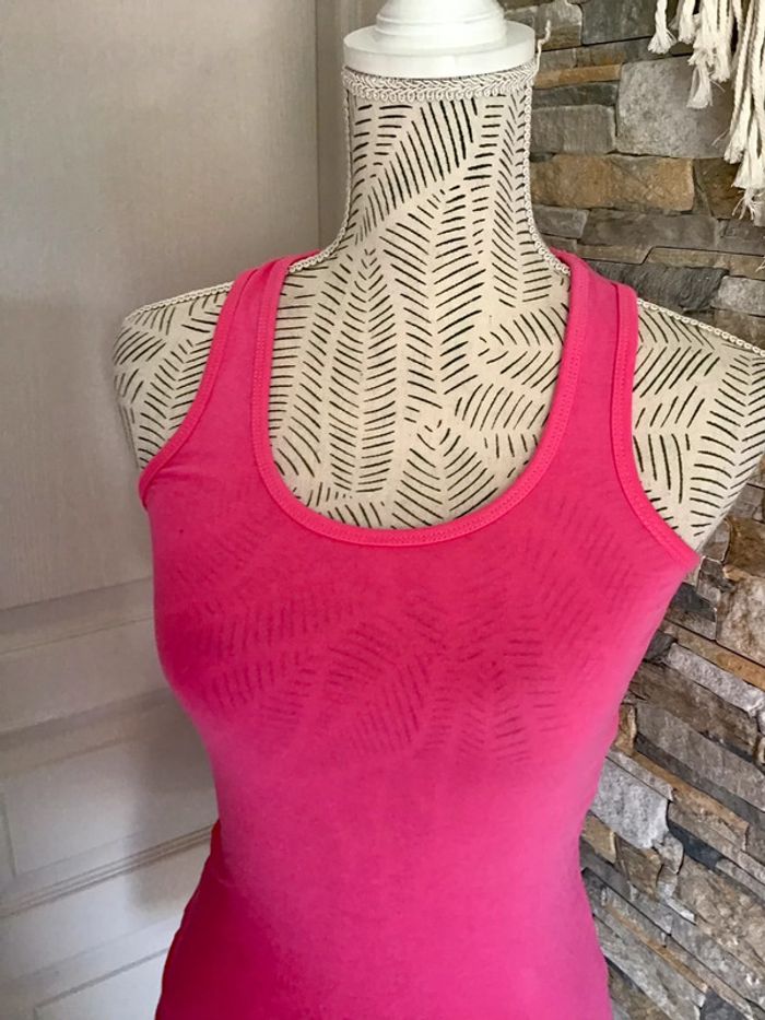 Débardeur rose de taille XS en coton - photo numéro 2