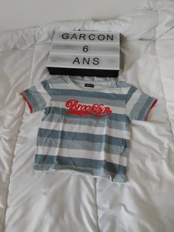 Tee-shirt manche courte garçon 6 ans Influx