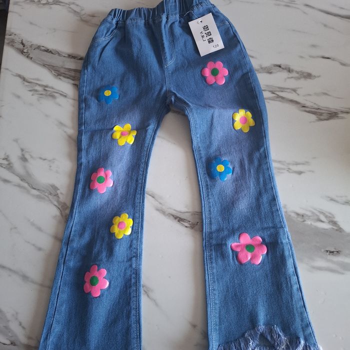Pantalon bleu, taille 120