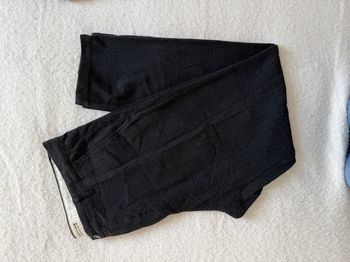 Pantalon chino homme Zara – Noir effet laine – Taille 46 / XL/XXL