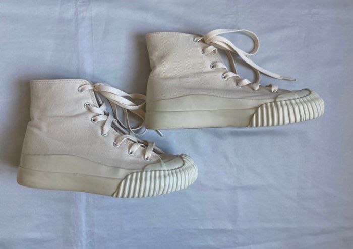 Paire de baskets montantes végan couleur crème Monki pointure 36 - photo numéro 6