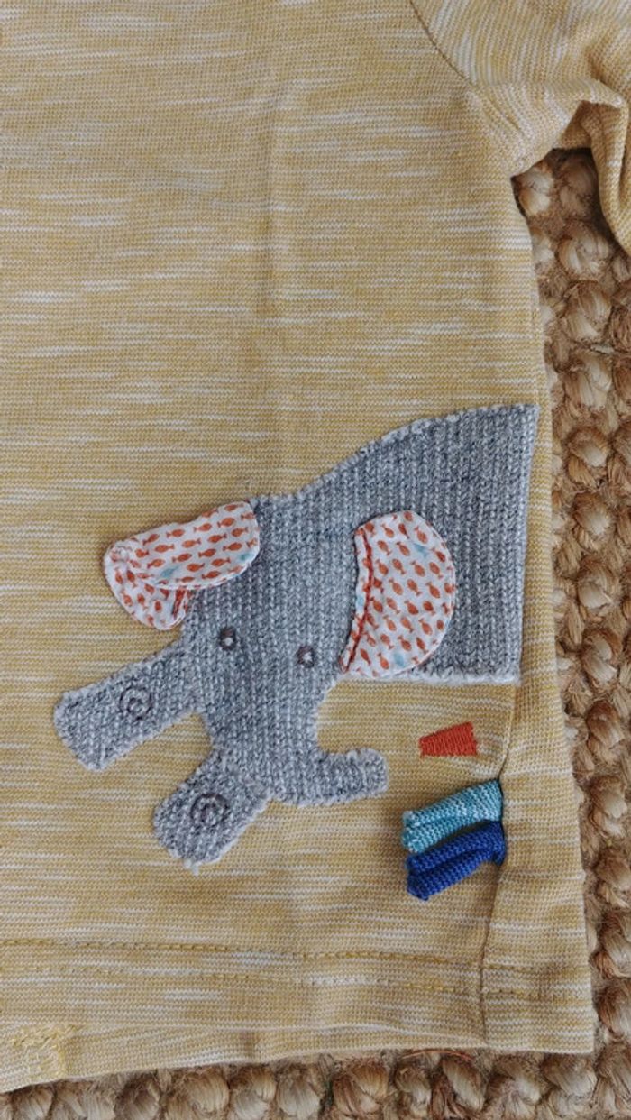 Ensemble 2 pantalons-t.shirt Moulin Roty les Papoums 3 mois - photo numéro 6