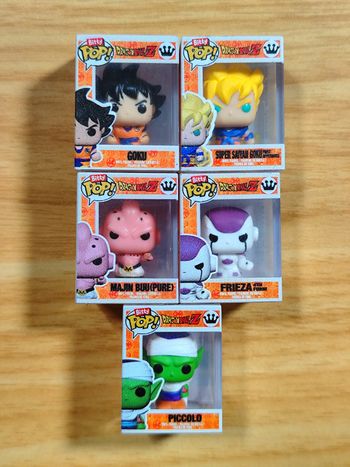 Lot De 5 Bitty Pop! Dragon Ball Z - Goku, SSJ Goku, Buu, Frieza, Piccolo