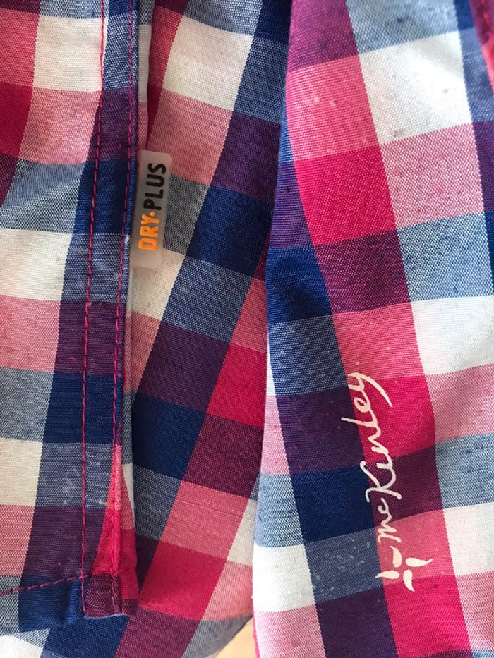Chemise randonnée manches courtes à carreaux bleu et rose femme Mc Kinley 38 - photo numéro 6