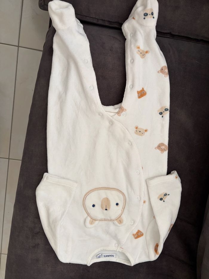 Pyjama velours ourson