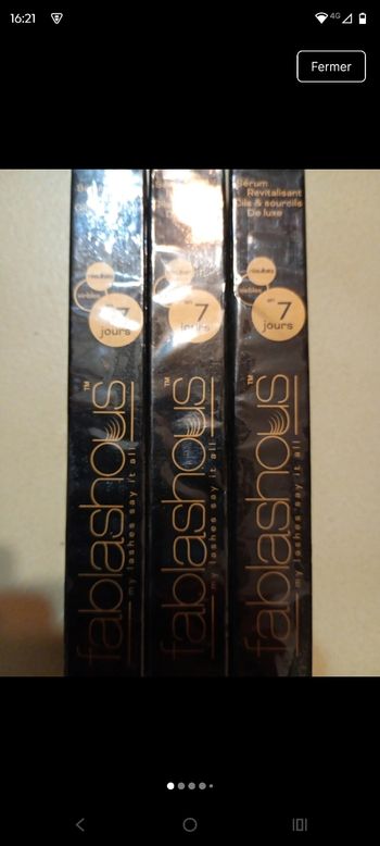 3 sérums cils et sourcils 