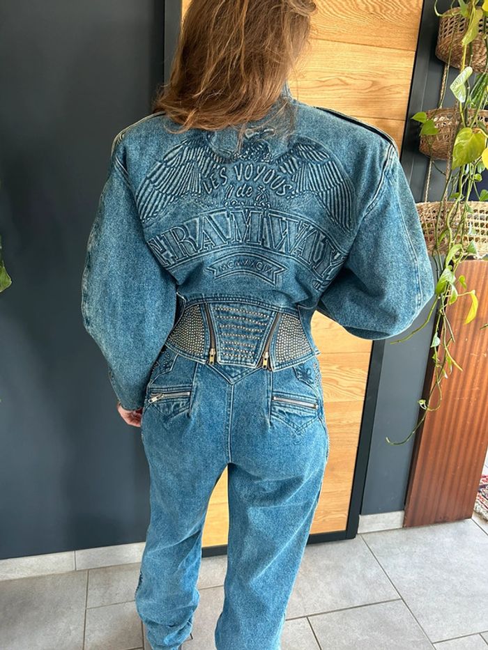 Ensemble en jean vintage années 80s - photo numéro 17