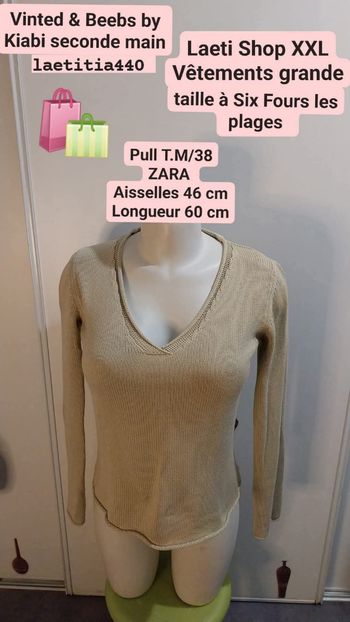 Pull femme T.38 Zara