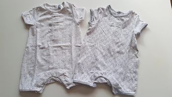 Lot de 2 combishorts Orchestra 3 mois