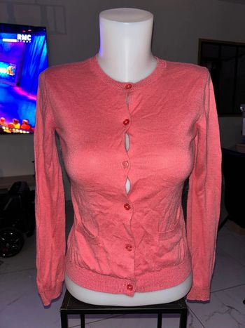 Gilet pull rose Monoprix taille 12 ans en excellent état