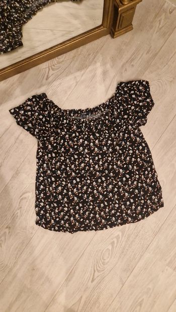 Blouse / haut épaules dénudées motif Liberty Kiabi 🌻 Taille M