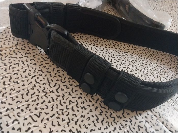 Ceinture tactique 2-en-1 MOLLE noir • Quick Release • Taille M • Neuf - photo numéro 2
