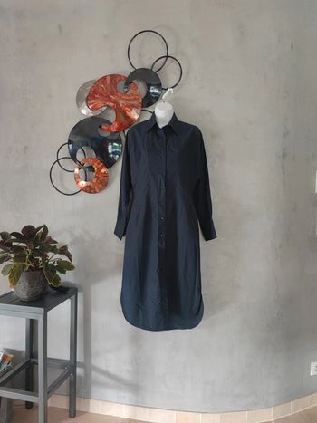 Robe chemise bleue marine Neo noir