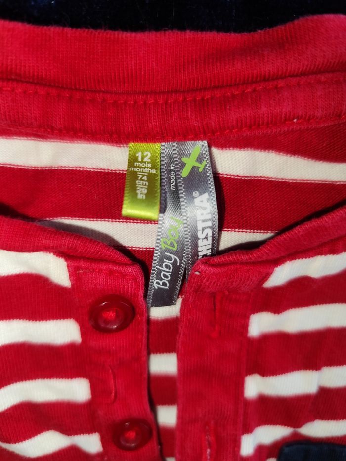 T shirt manches longues, pull fin orchestra 12 mois - photo numéro 2