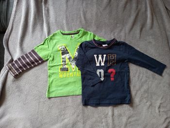 Lot de 2 t-shirts manches longues en 2 ans