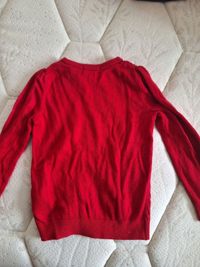 Pull fille rouge - photo numéro 3