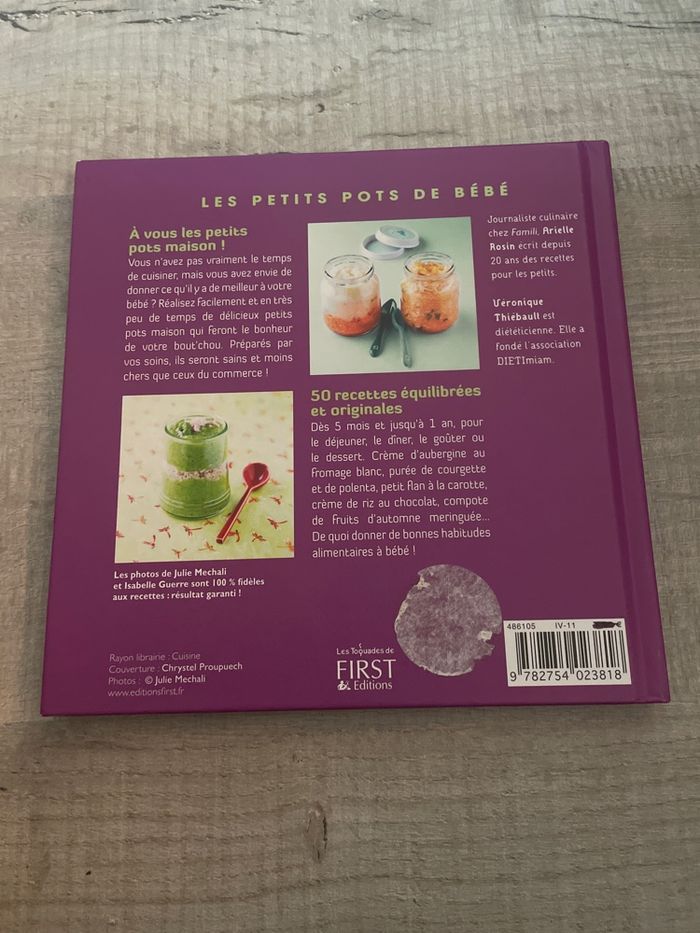 Livre de recettes petits pots de bébé - photo numéro 2