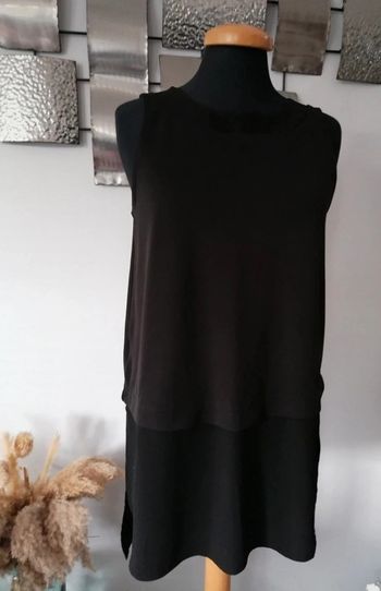 Haut noir sans manches  Camaïeu taille S