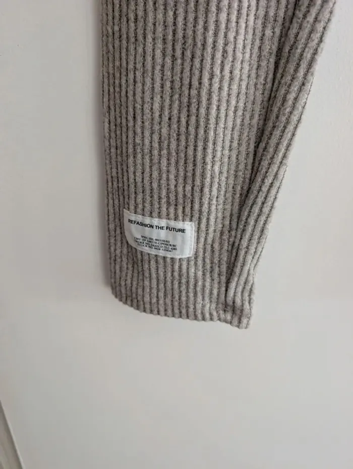 Legging de grossesse côtelé beige taille L shein neuf avec étiquette - photo numéro 4