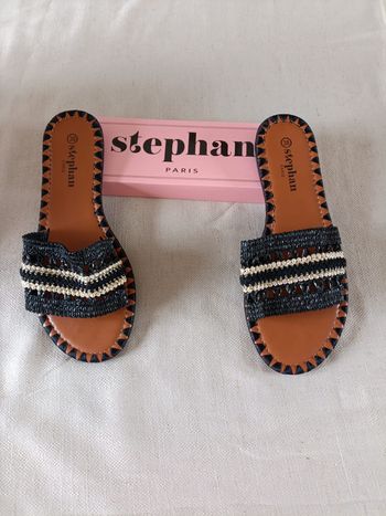 🖤 Claquettes Plates Stephan Paris – Taille 38 – Neuves avec boîte