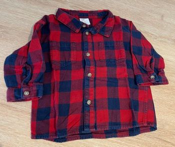 Chemise manches longues à carreau