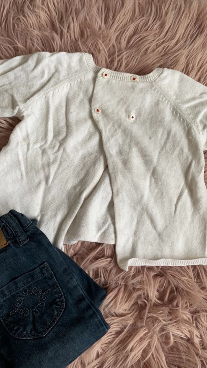 Ensemble jean et pull bout’chou 9 mois - photo numéro 5