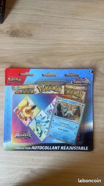 Pokémon Tripack Évolutions Prismatiques autocollant 8.5 Français BLEU Givrali
