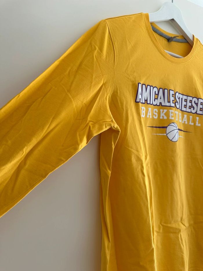 Longue manche jaune basketball taille M - photo numéro 5