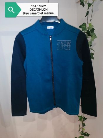 Veste zippée Décathlon 12.13ans 151.160cm
