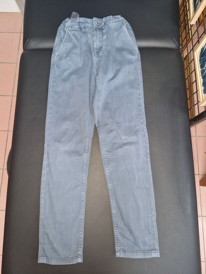 Pantalon droit bleu Pépé Jeans 14 ans