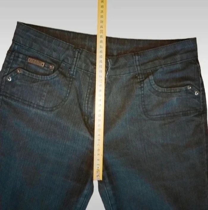 Jean stretch gris noir taille M  38 la city - photo numéro 9