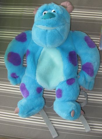 monstres et compagnie sac à dos peluche