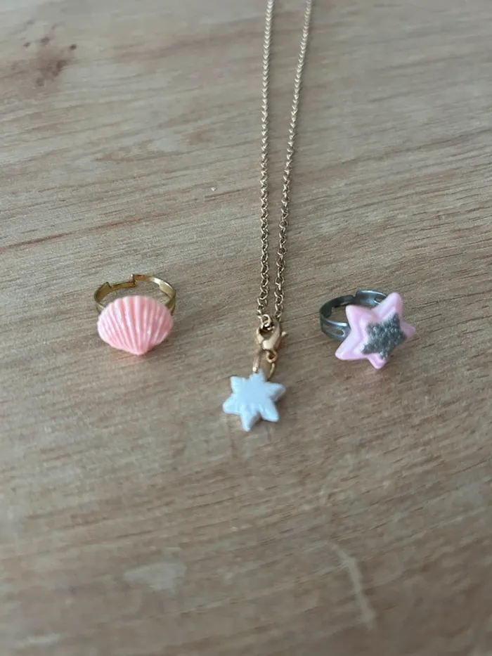 Collier et bague bijoux enfants - photo numéro 2